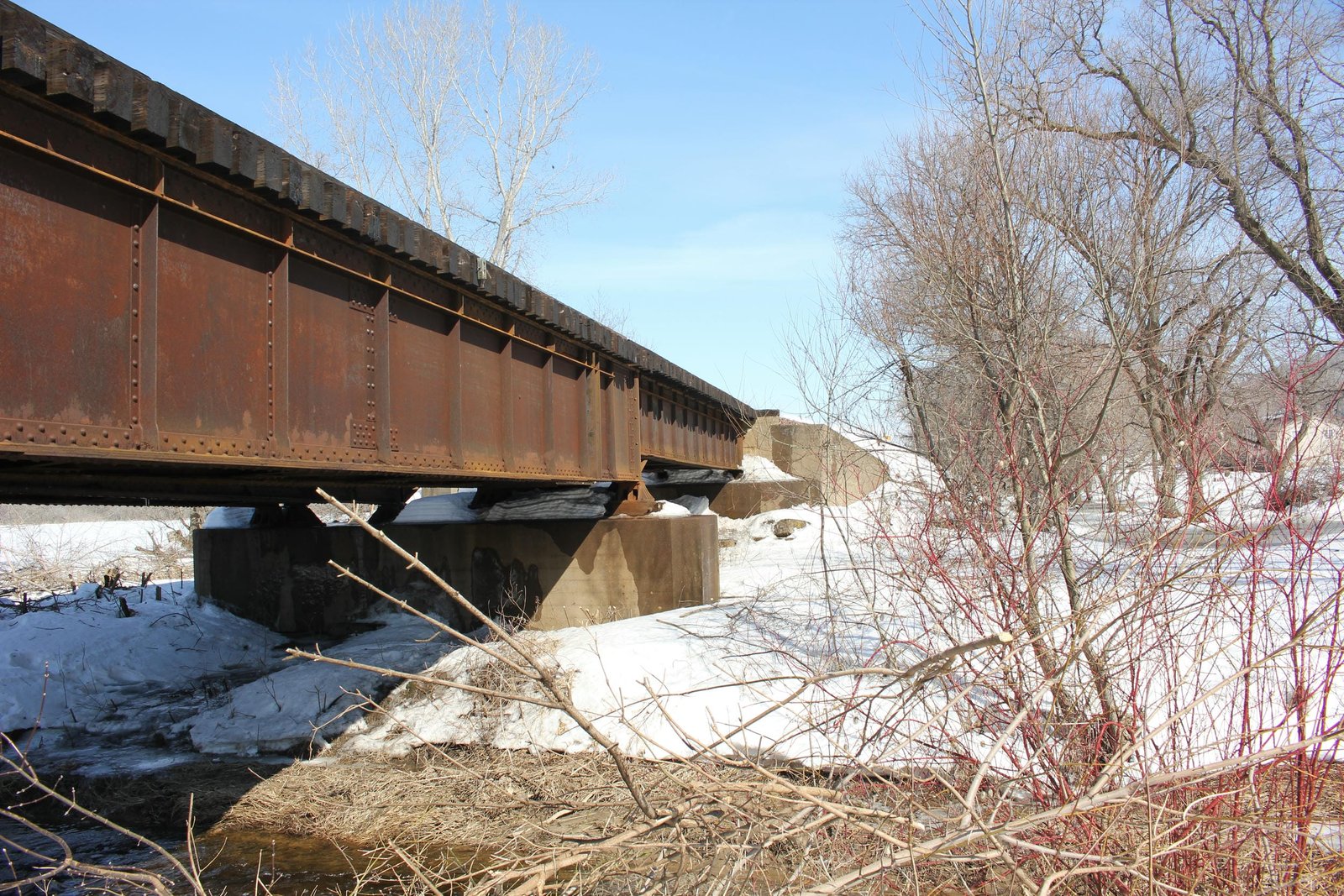 Looking east